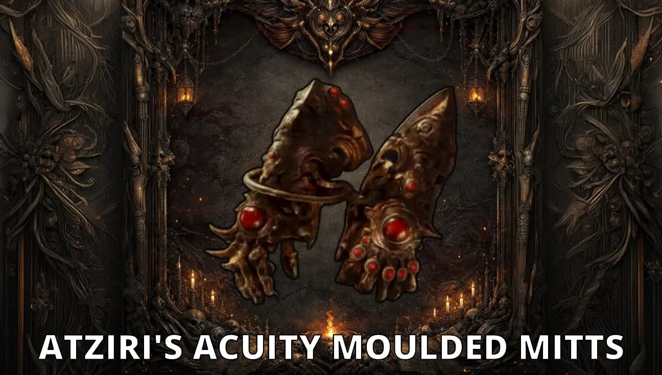 Atziri's Acuity Moulded Mitts artwork