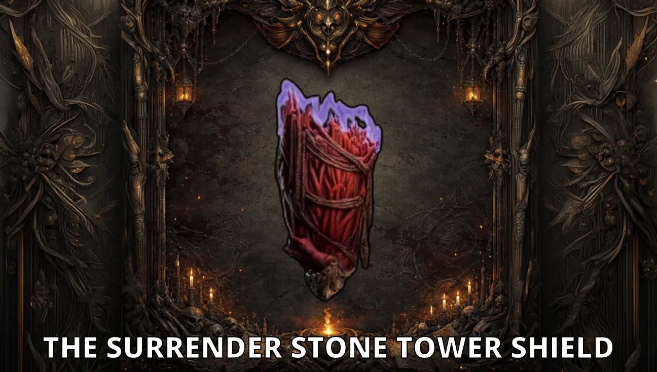 The Surrender Stone Tower Shield artwork
