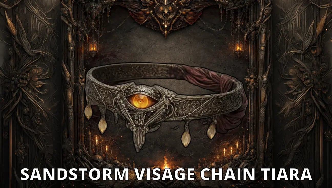 Sandstorm Visage Chain Tiara artwork
