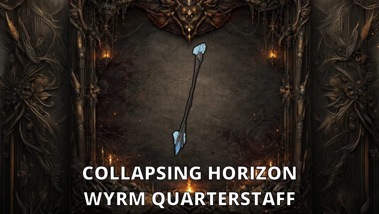 Collapsing Horizon Wyrm Quarterstaff artwork