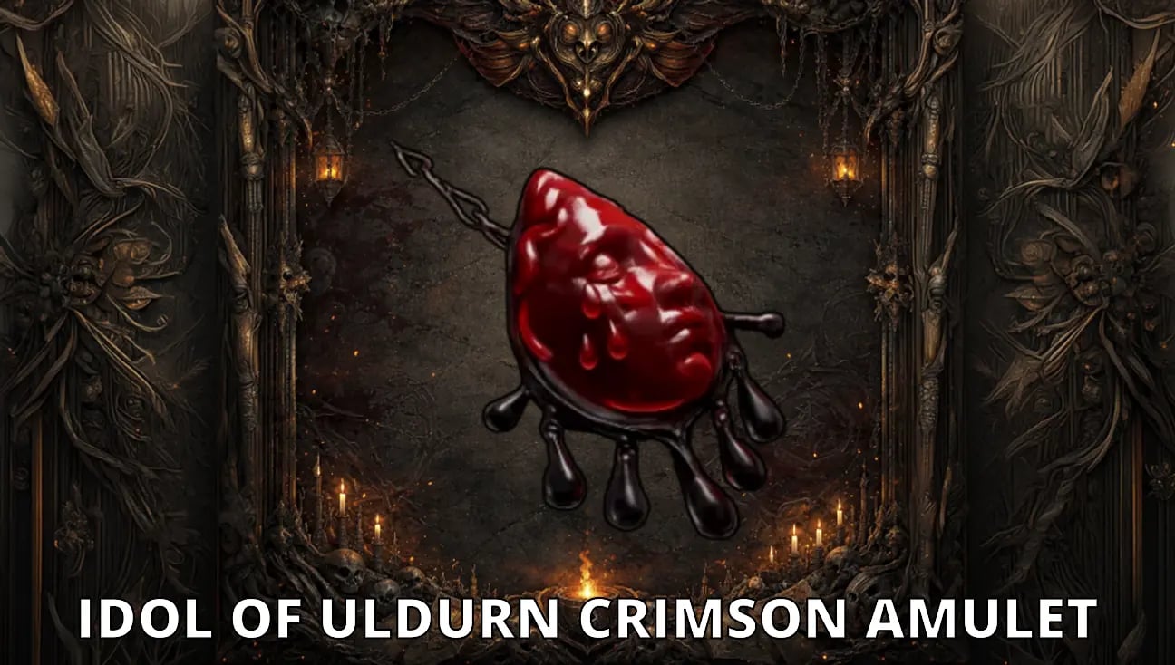 Idol of Uldurn Crimson Amulet artwork