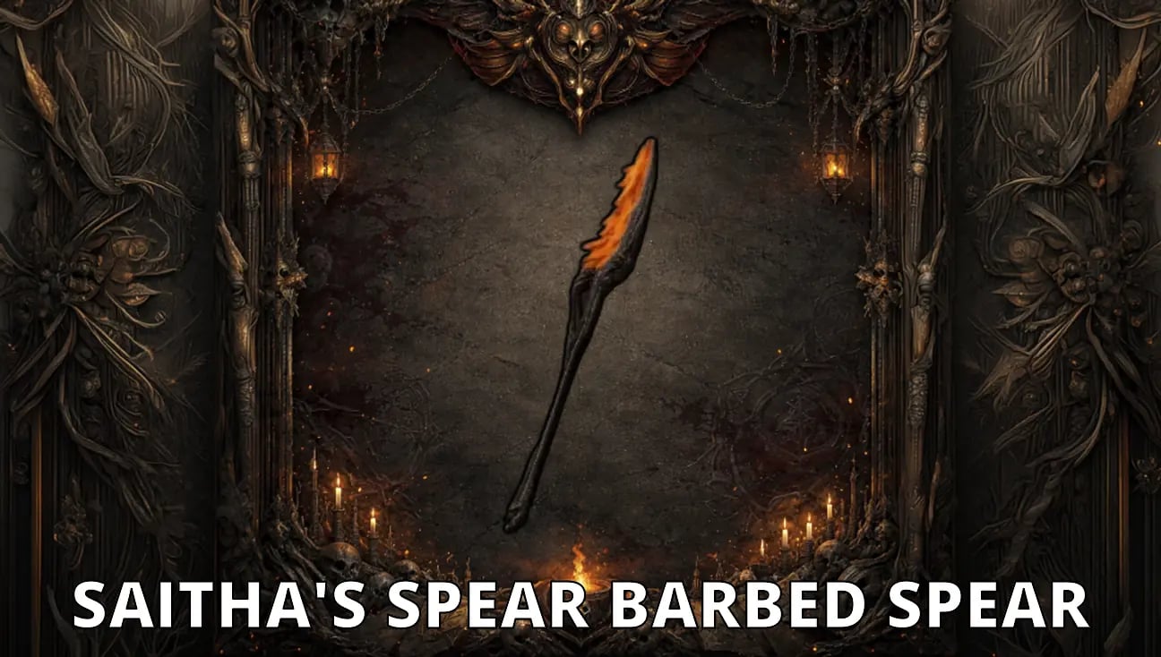 Saitha's Spear Barbed Spear artwork