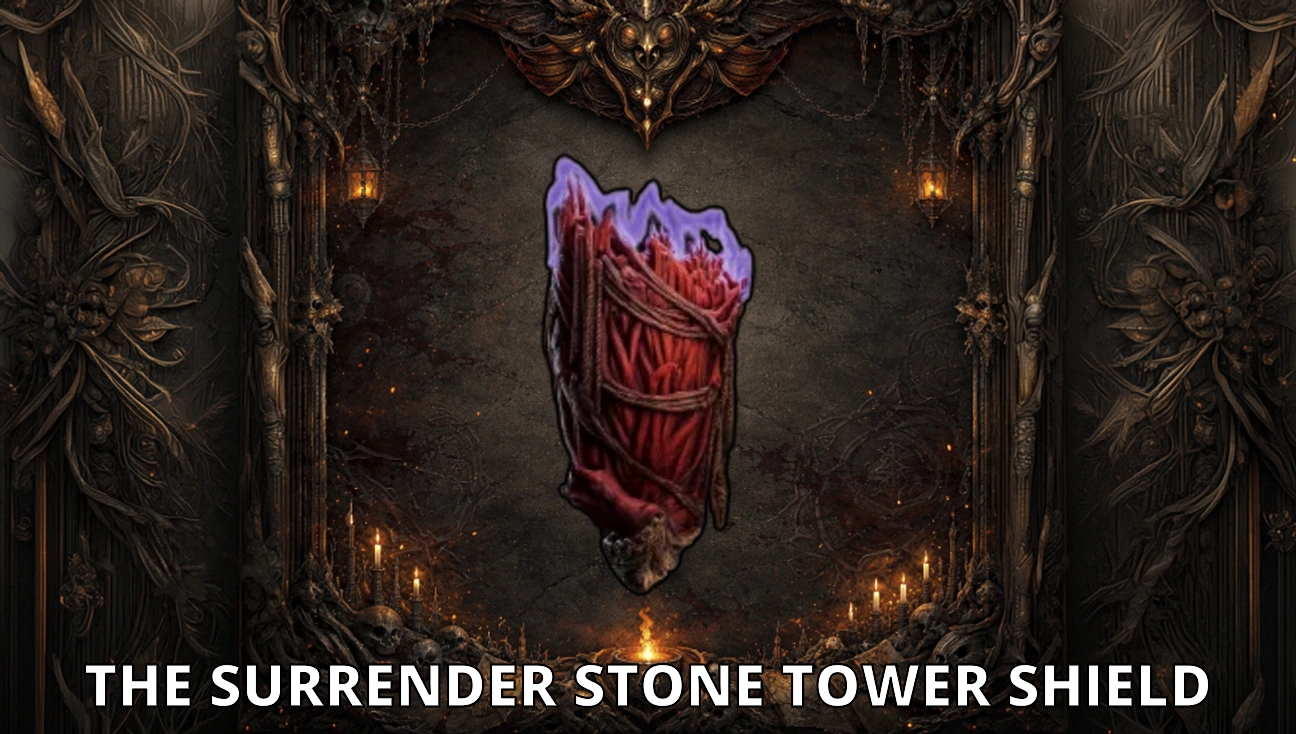 The Surrender Stone Tower Shield artwork