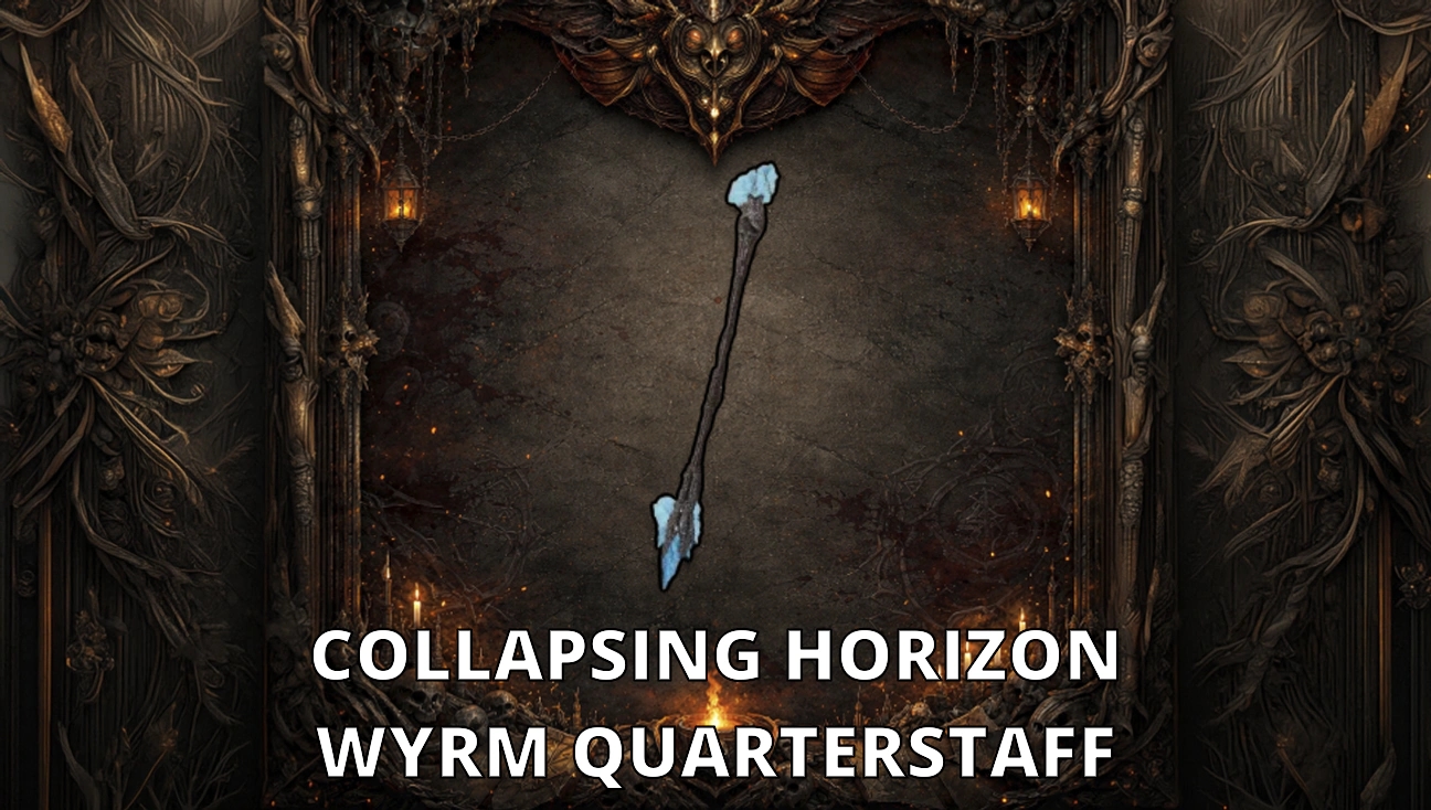 Collapsing Horizon Wyrm Quarterstaff artwork