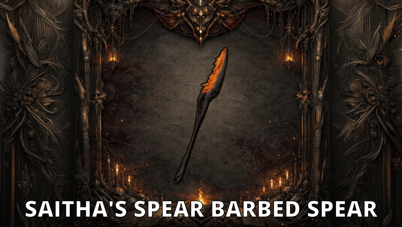 Saitha's Spear Barbed Spear artwork