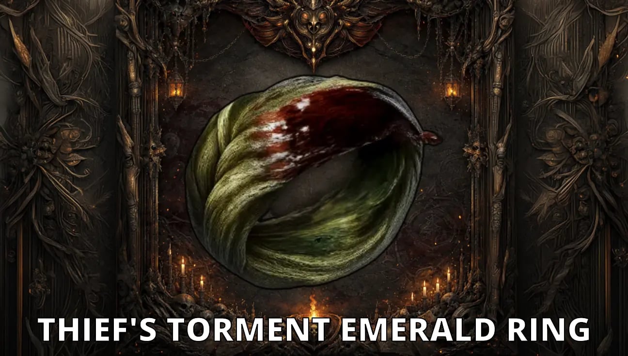 Thief's Torment Emerald Ring artwork