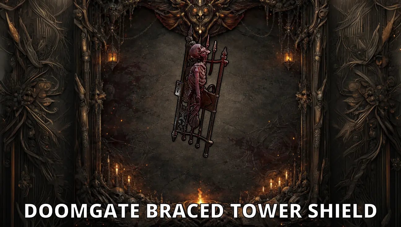 Doomgate Braced Tower Shield artwork