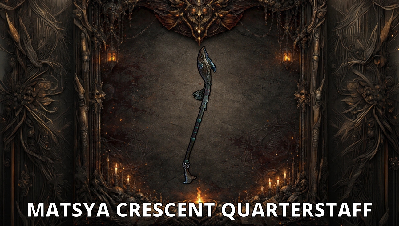 Matsya Crescent Quarterstaff artwork