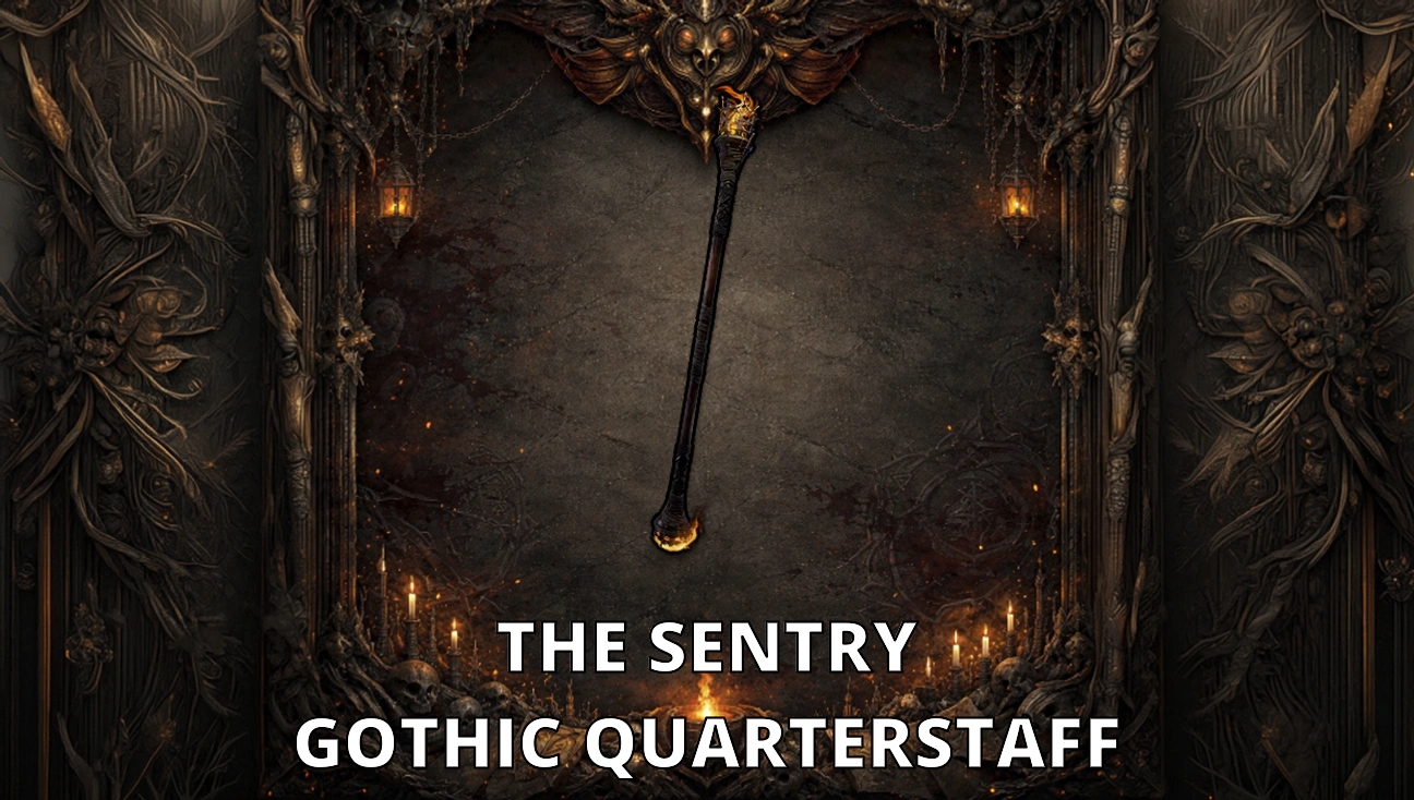 The Sentry Gothic Quarterstaff artwork