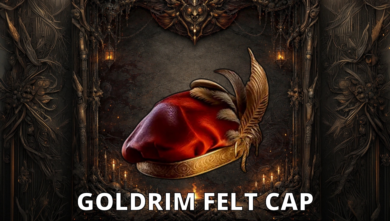 Goldrim Felt Cap artwork