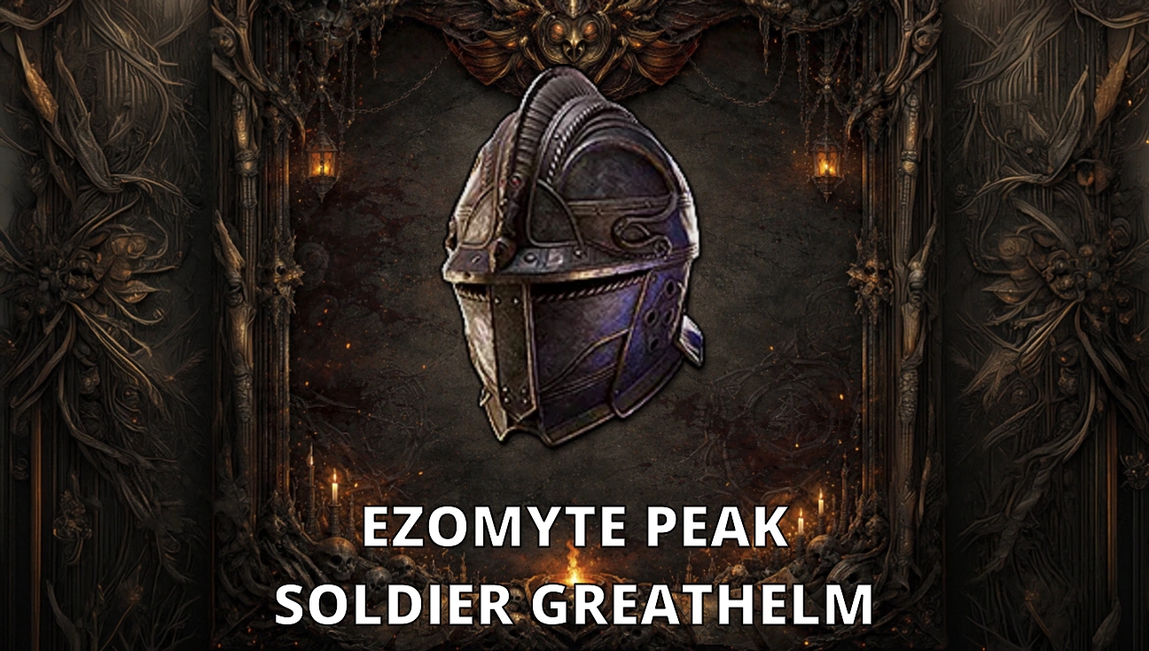 Ezomyte Peak Soldier Greathelm artwork