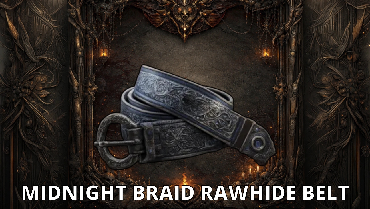 Midnight Braid Rawhide Belt artwork