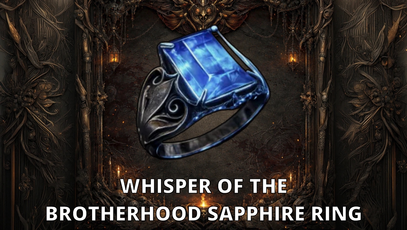 Whisper of the Brotherhood Sapphire Ring artwork