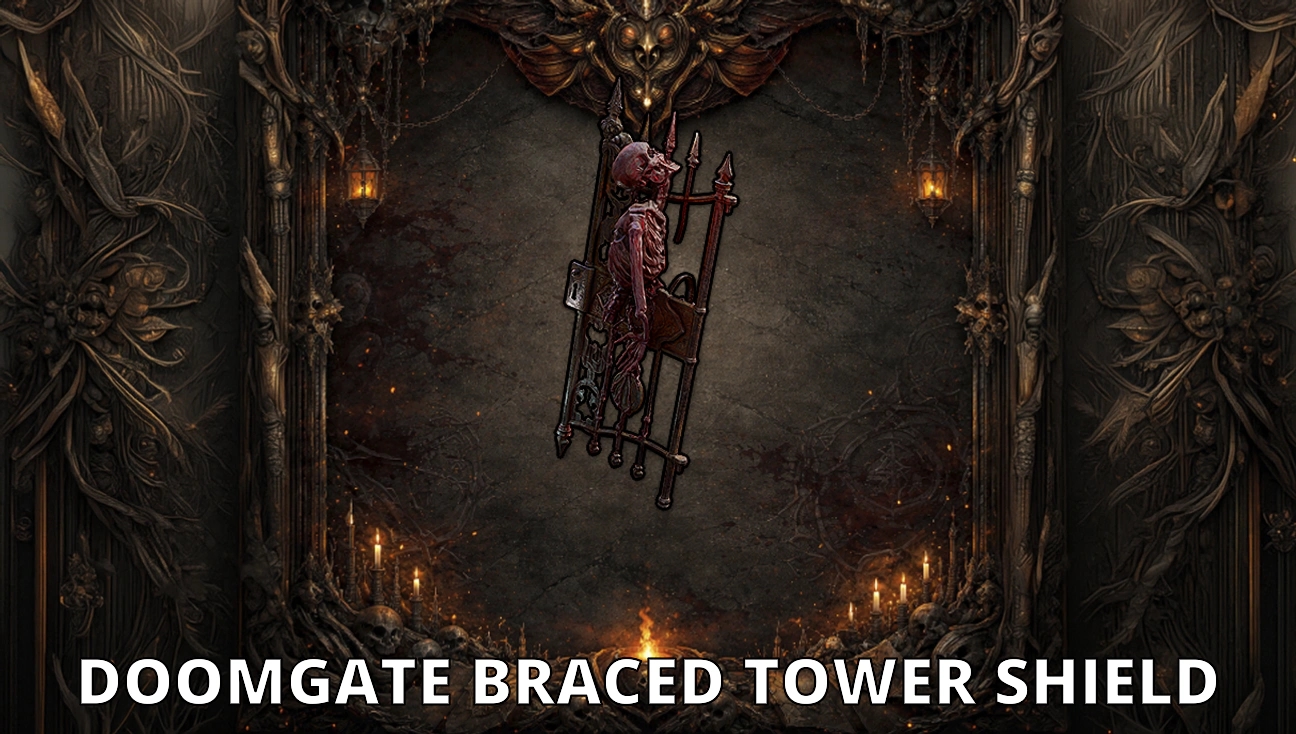 Doomgate Braced Tower Shield artwork