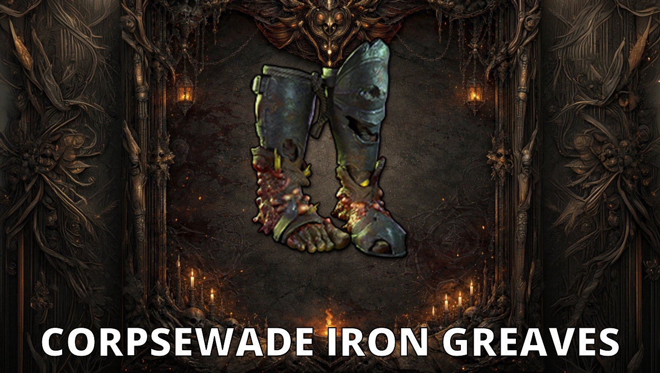 Corpsewade Iron Greaves artwork