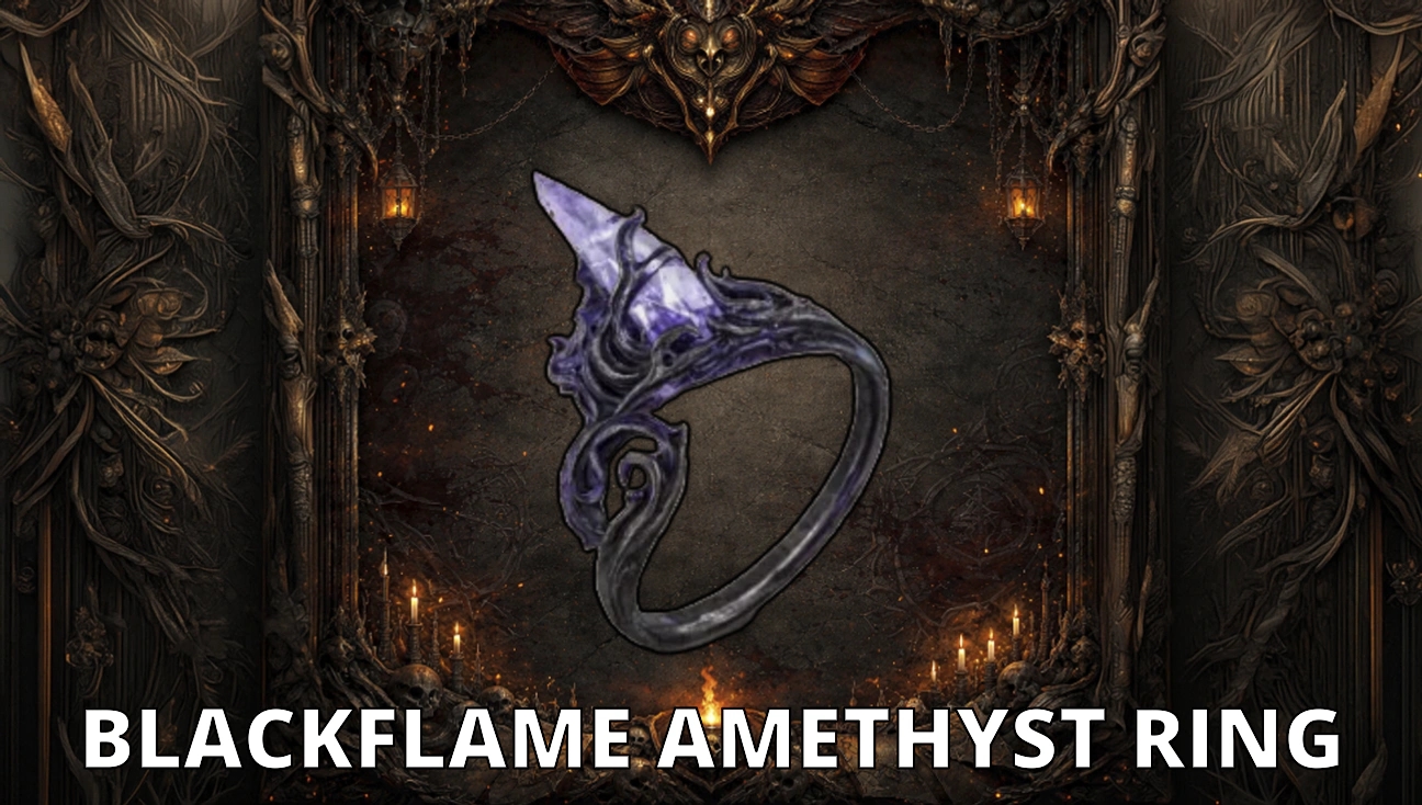 Blackflame Amethyst Ring artwork