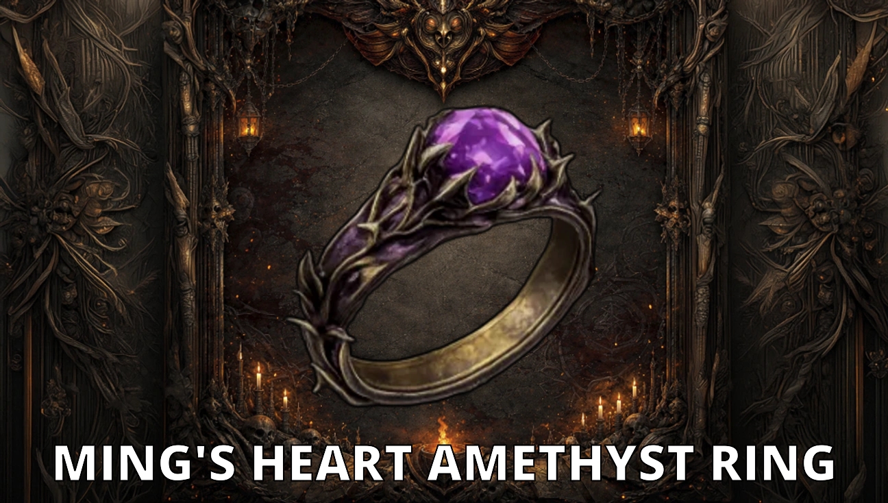 Ming's Heart Amethyst Ring artwork