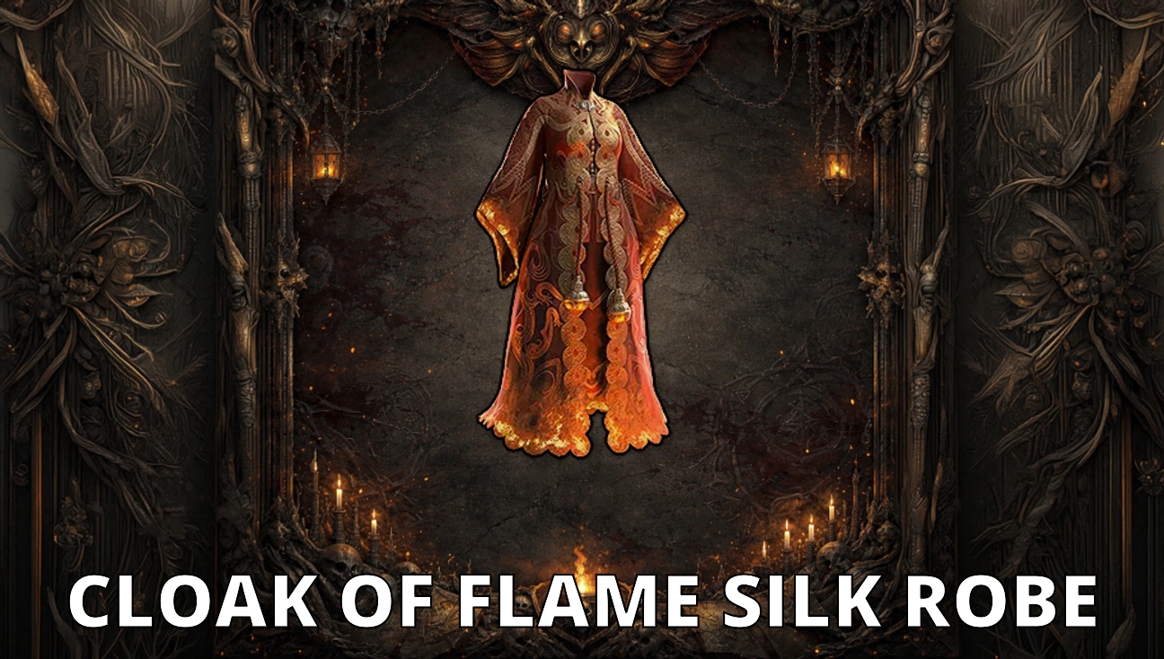 Cloak of Flame Silk Robe artwork