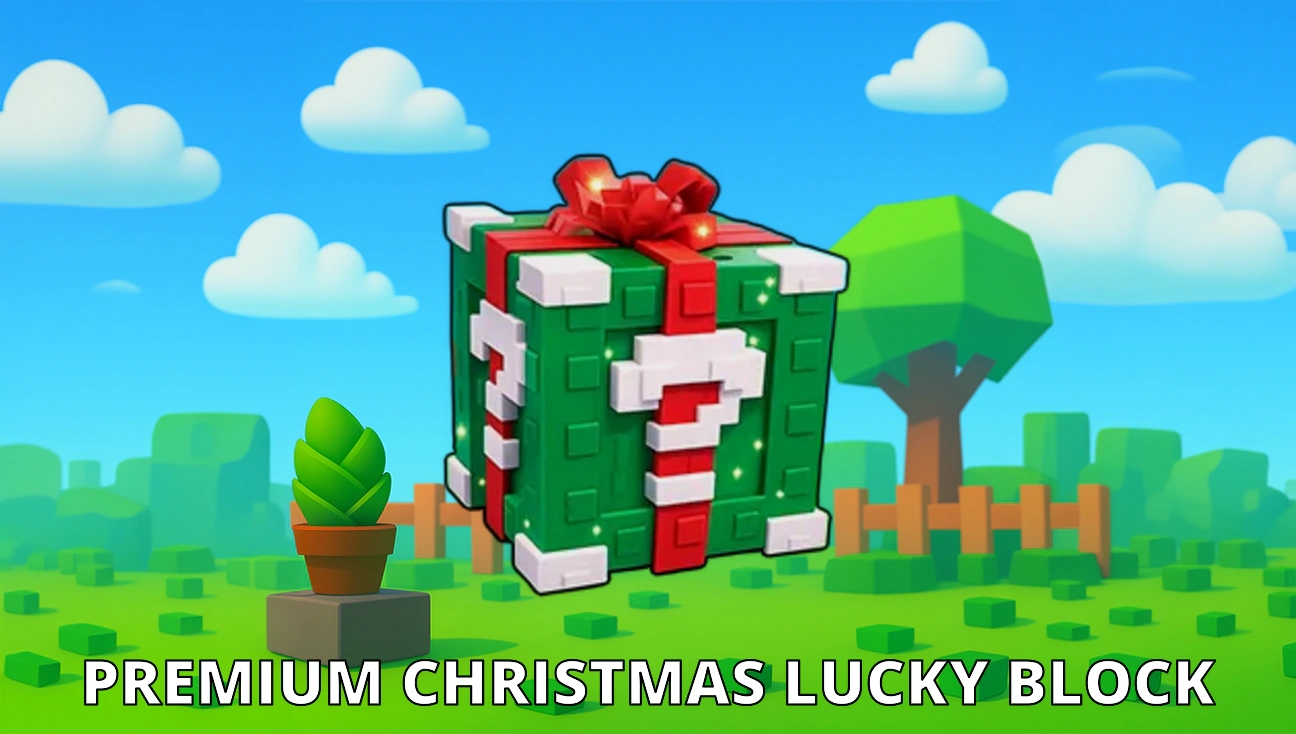 Premium Christmas Lucky Block artwork