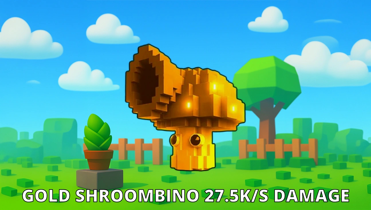 Gold Shroombino 27.5K/s Damage artwork
