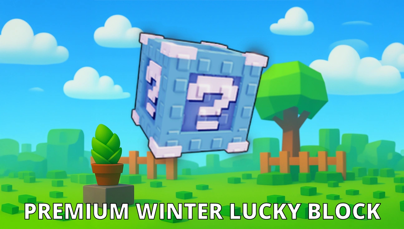 Premium Winter Lucky Block artwork