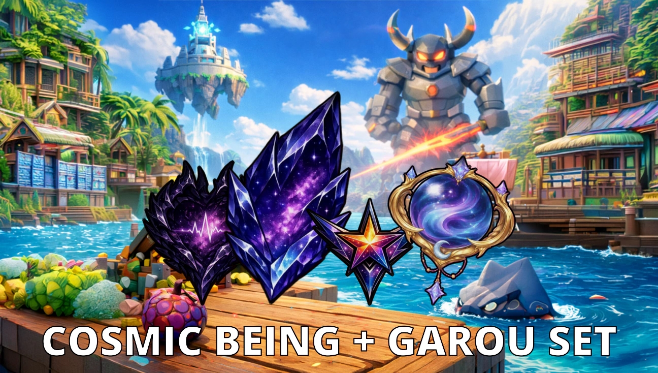 Cosmic Being + Garou Set artwork