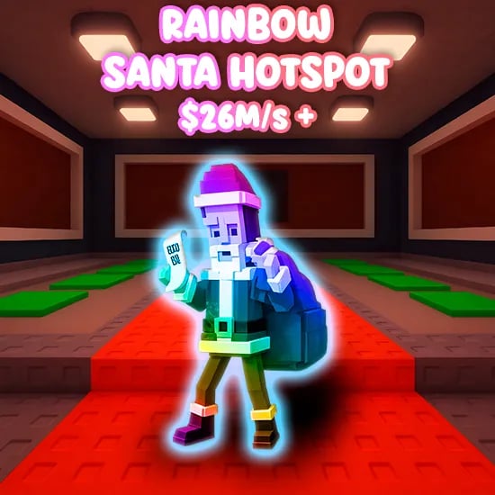 Rainbow Santa Hotspot $26M/s + artwork