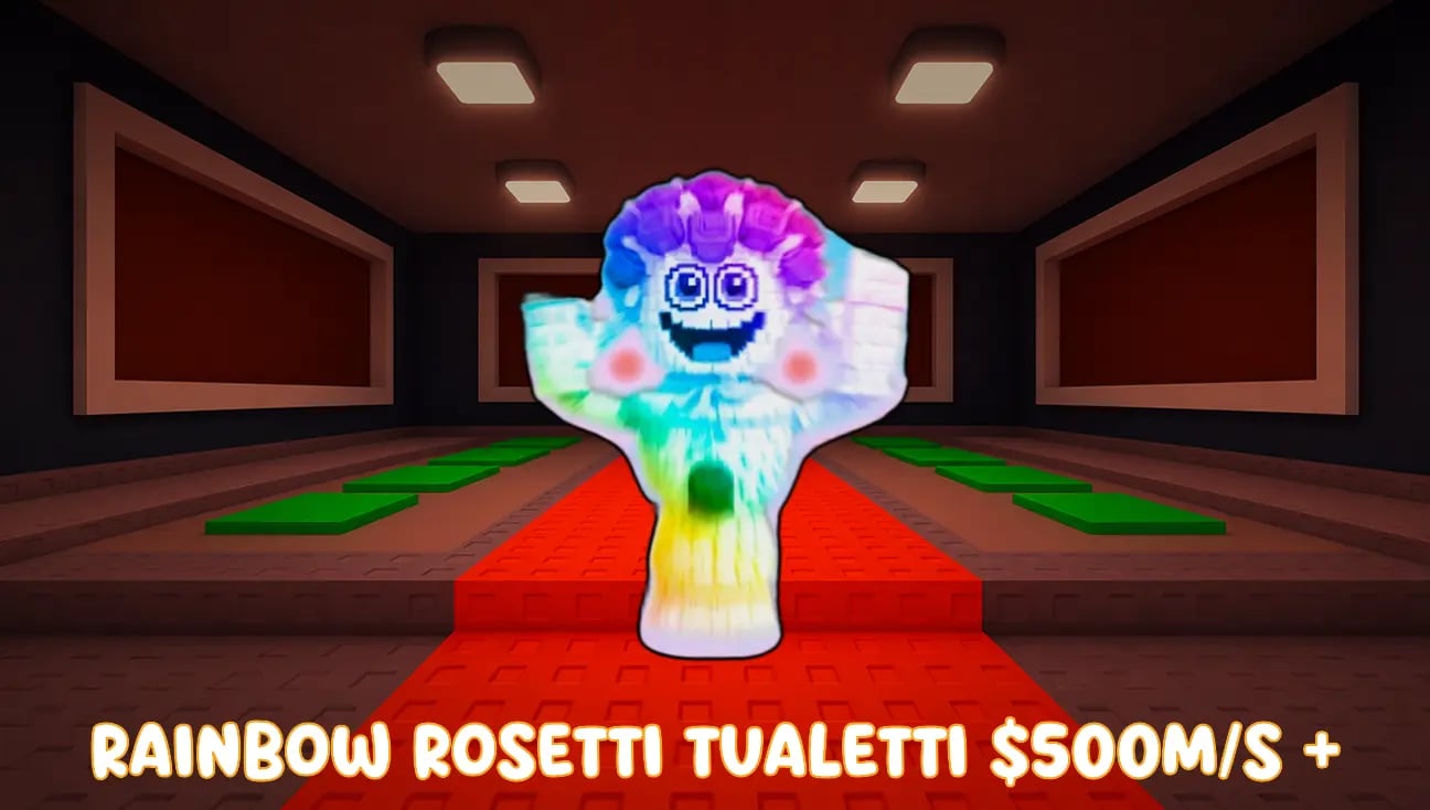 Rainbow Rosetti Tualetti $500M/s + artwork