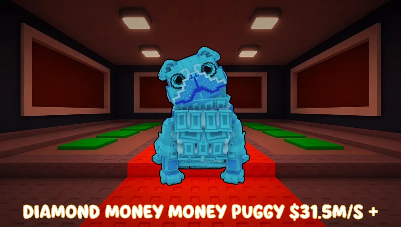 Diamond Money Money Puggy $31.5M/s + artwork
