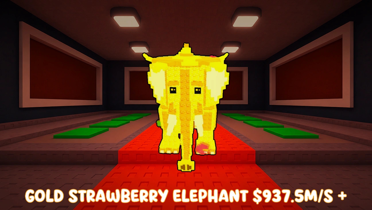 Gold Strawberry Elephant Approx. 937.5M/s artwork