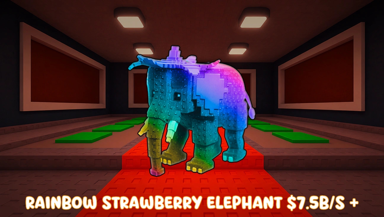 Rainbow Strawberry Elephant Approx. 7.5B/s artwork