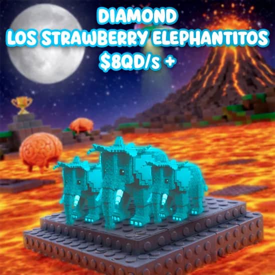 Diamond Los Strawberry Elephantitos $8Qd/s + artwork