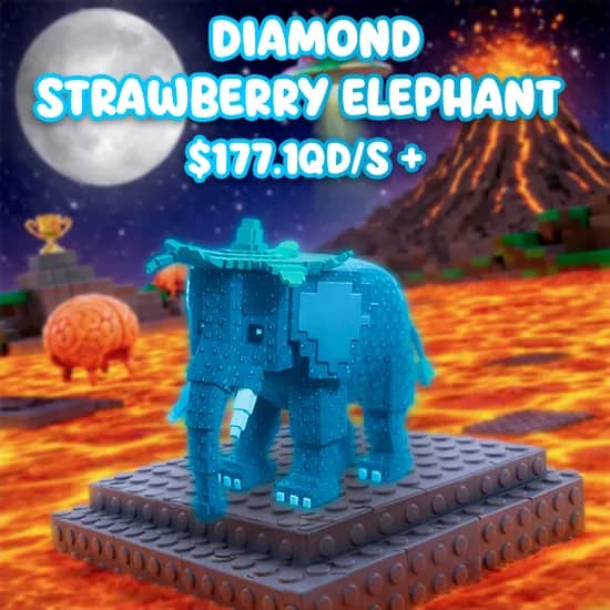 Diamond Strawberry Elephant $177.1Qd/s + artwork