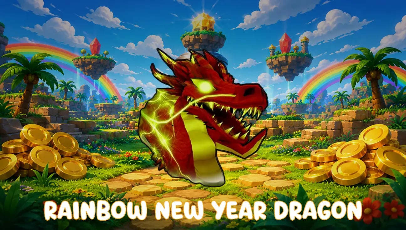 Rainbow New Year Dragon artwork