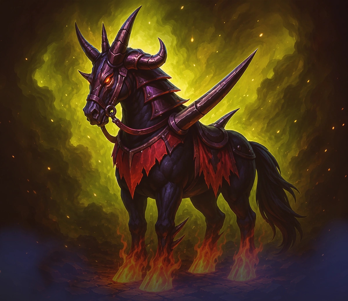 Warlock Epic Mount Classic SOD artwork
