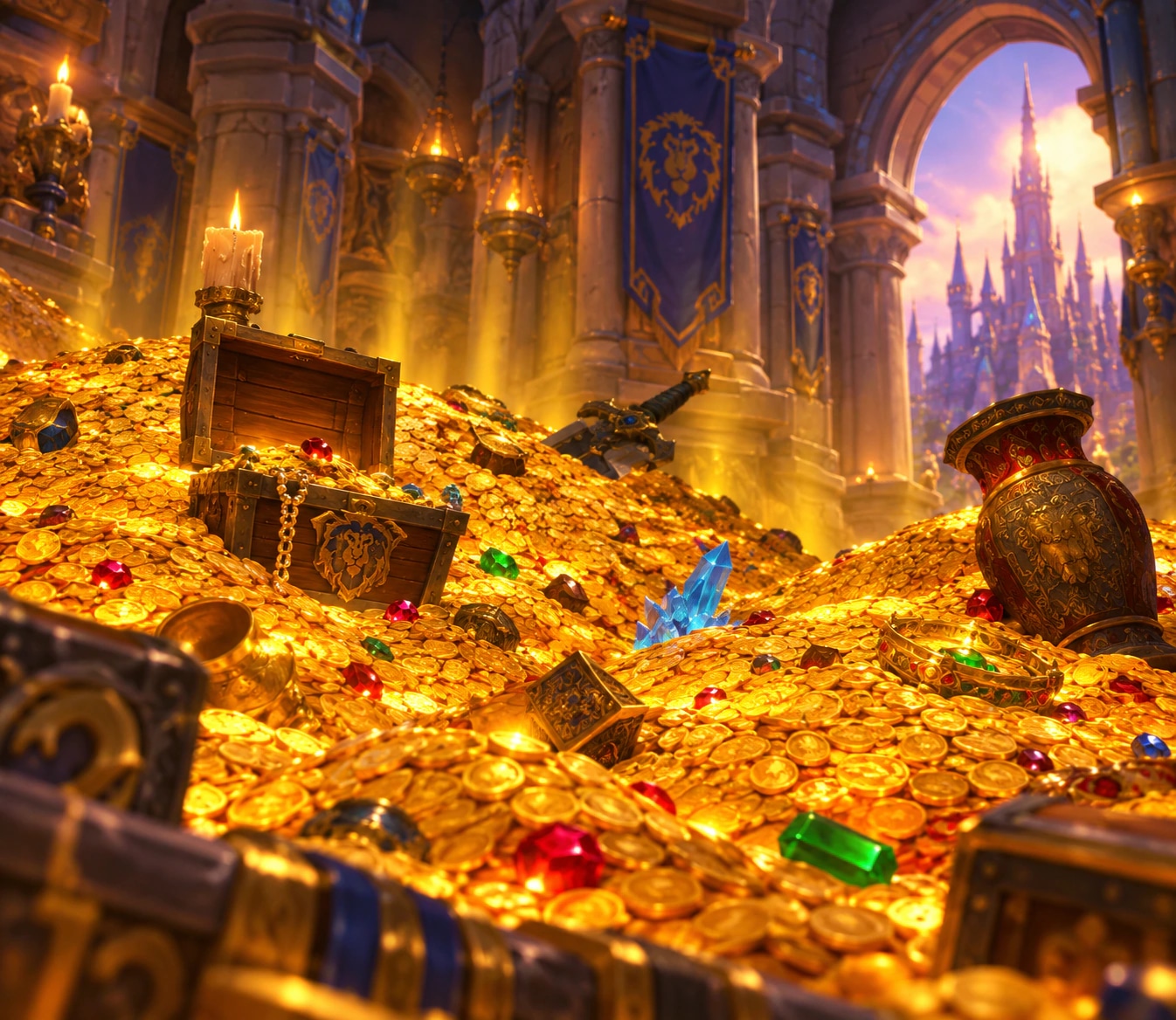 Gold artwork